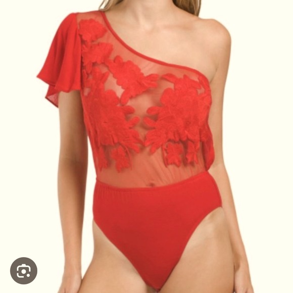 Land of the Free red bodysuit - Picture 1 of 5
